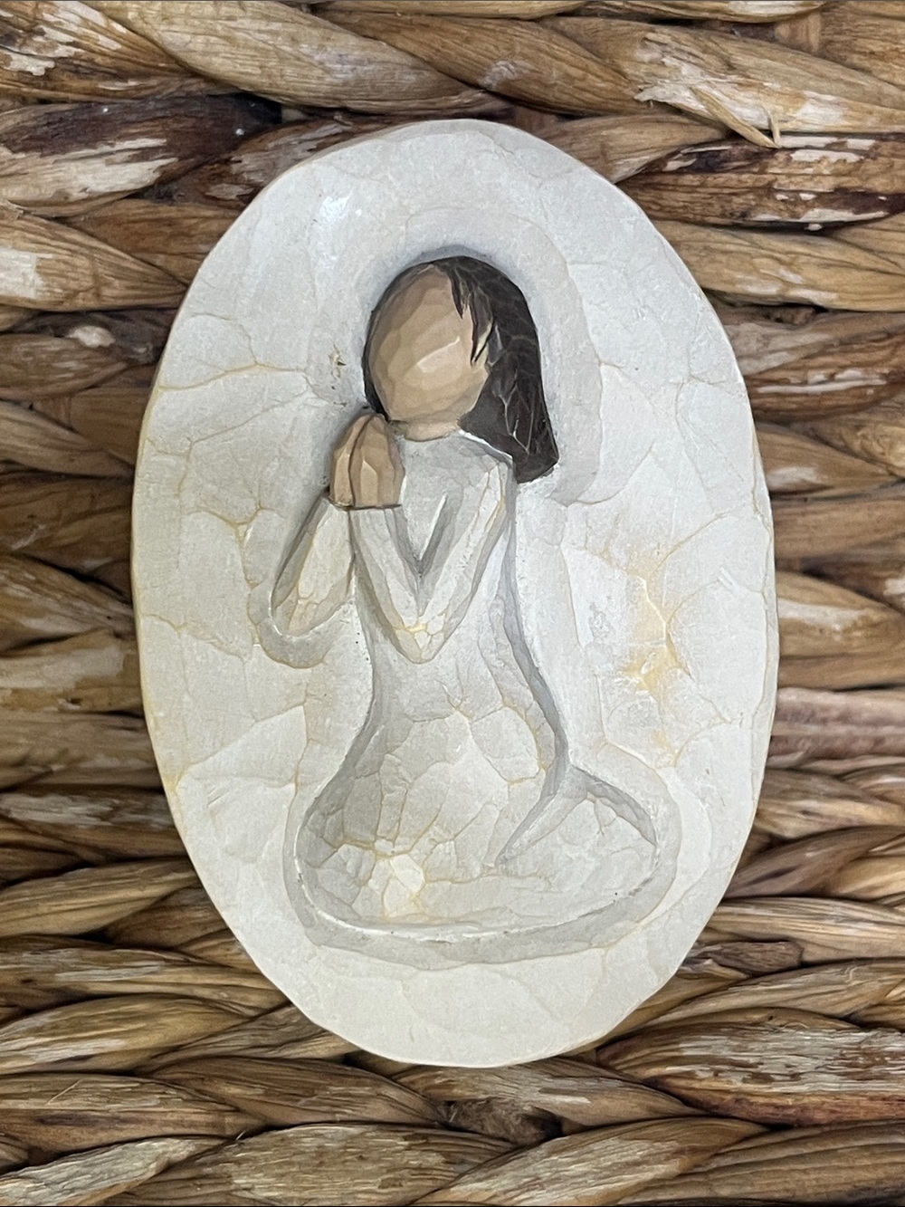 Willow Tree Angel of Prayer Keepsake Trinket Box
- Cream and Brown